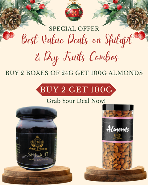 Buy 2 x 24g Shilajit and Get 100g Almonds