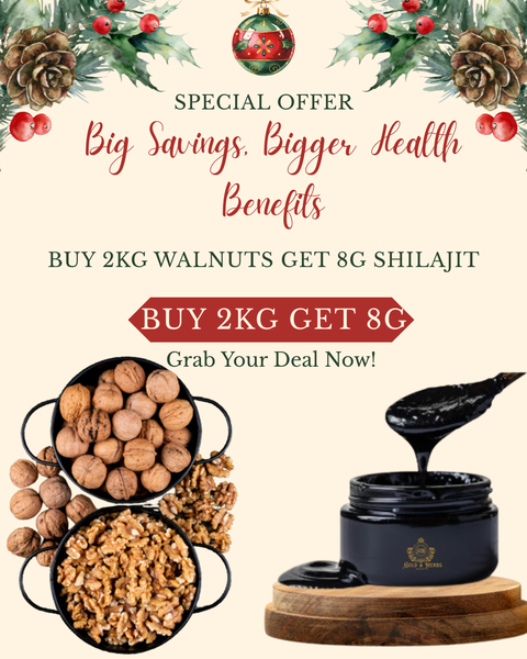 Buy 2kg Walnuts and Get 1 x 8g Shilajit Box
